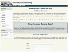 Tablet Screenshot of hayestruckclub.org